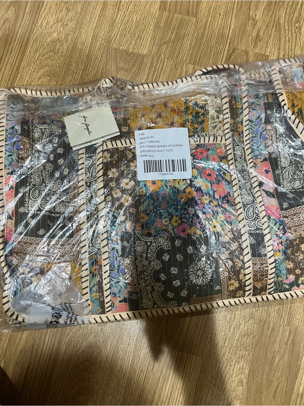 Free People Distorted Quilt tote bag - Picture 13 of 14